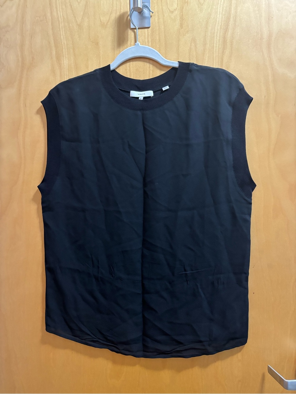 Vince Sleeveless Chiffon Shell